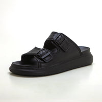 Hell Cies Zueco de goma con hebillas negro.
