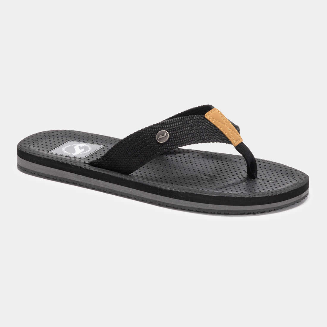 Joma Estambul Chancla de dedo hombre negro.