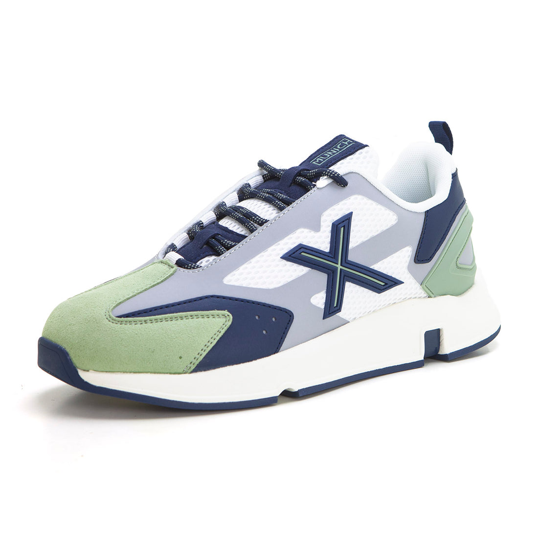 Munich Avant Deportiva running casual verde azul.