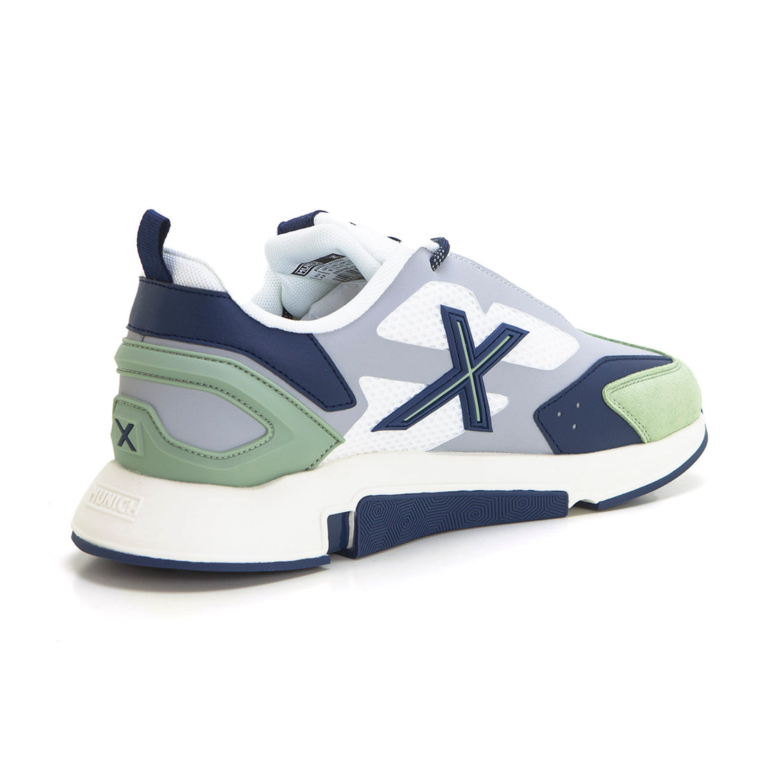 Munich Avant Deportiva running casual verde azul.