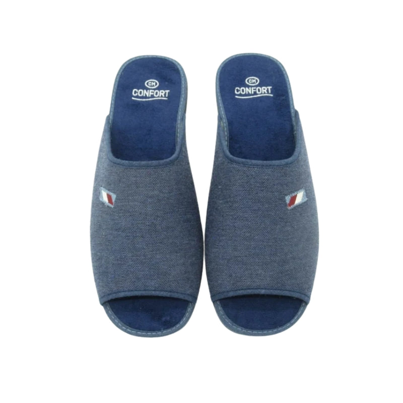 Calzamur 339 Zapatilla de estar por casa hombre destalonada marino