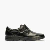 Pitillos 113 Zapato de hombre con velcro negro.