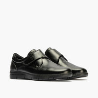 Pitillos 113 Zapato de hombre con velcro negro.