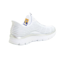SKECHERS 150611 Deportiva Slip-Ins elásticos blanco plata.