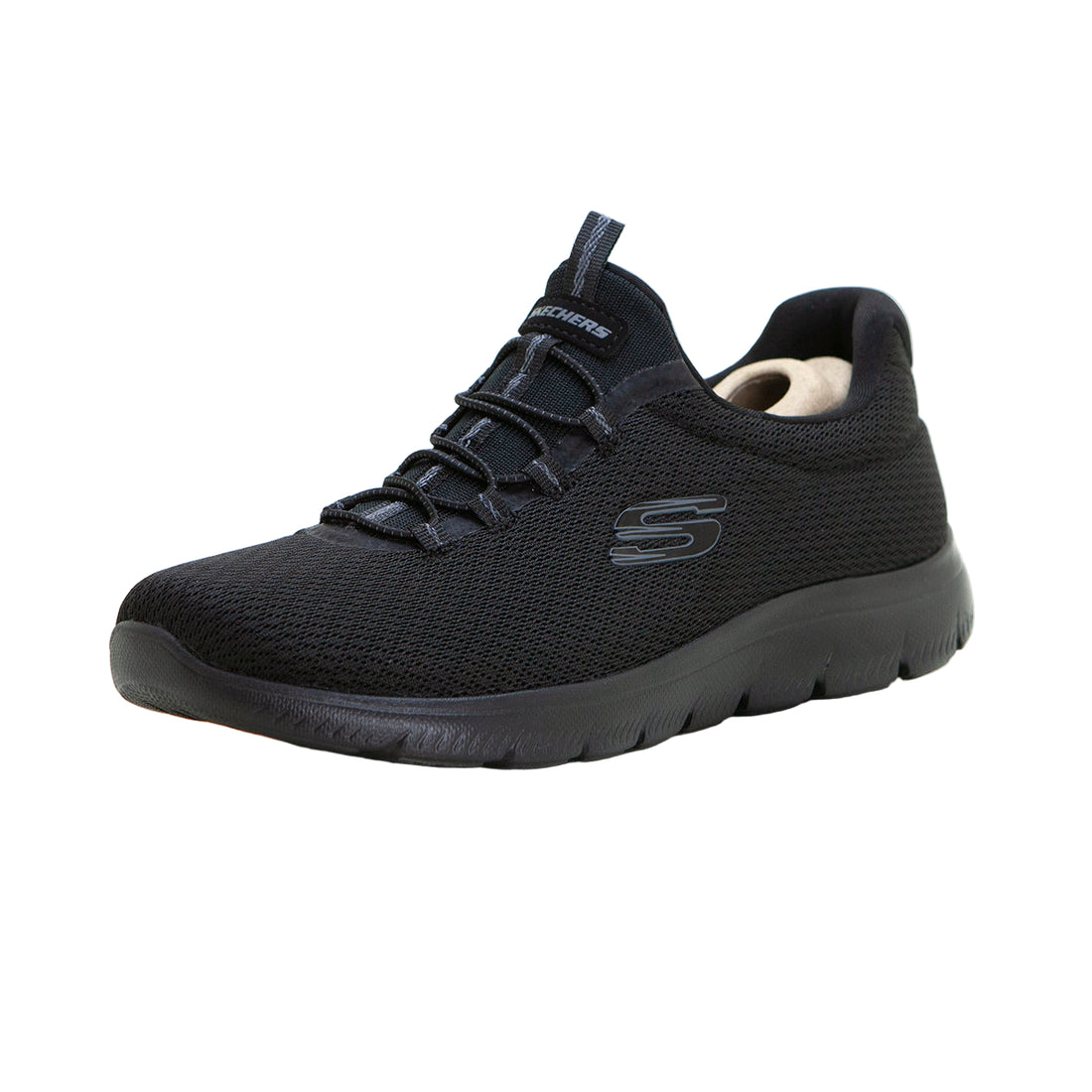 SKECHERS 150268 Deportiva elásticos negro.
