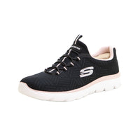 SKECHERS 150119 Deportiva elásticos negro rosa
