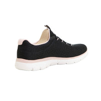 SKECHERS 150119 Deportiva elásticos negro rosa