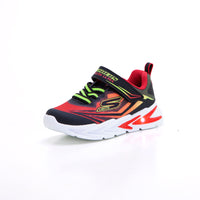Skechers 400139 Deportiva luces negro rojo.