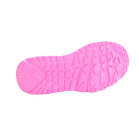 Skechers 314976L Deportiva niña suela corazones blanco rosa.