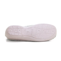 Cabrera 5635 Zapatilla de estar por casa velcro cuña baja visón.