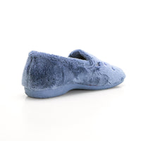 Cabrera 4505 Zapatilla de ir por casa cerrada mujer bordados azafata.