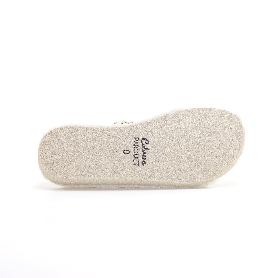 Cabrera 2479 Zapatilla de estar por casa destalonada Smile marfil.