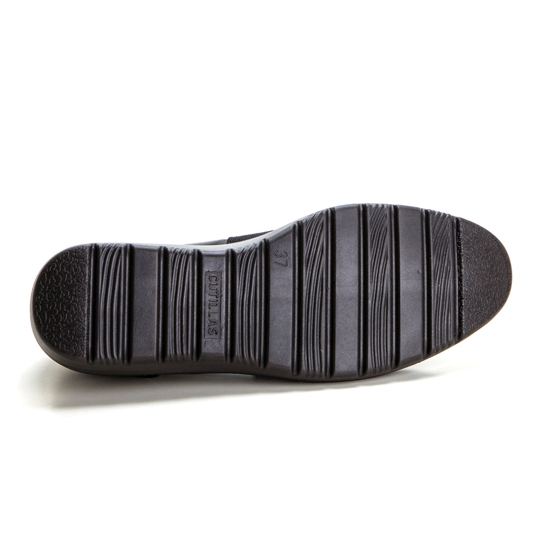 Doctor Cutillas 45410 Mocasín confort de cuña media negro.