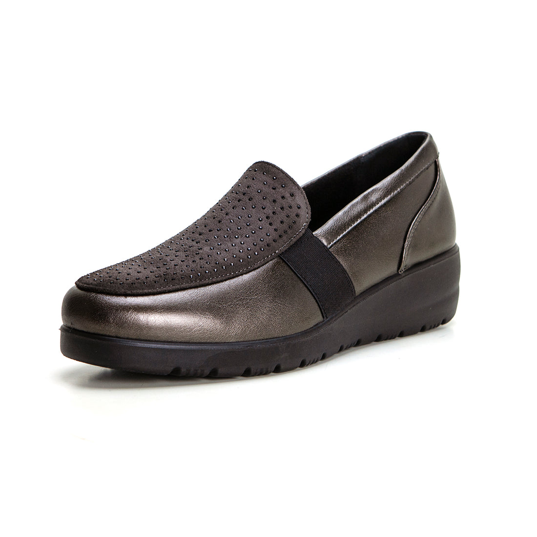 Doctor Cutillas 45410 Mocasín confort de cuña media musgo.