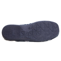 Garzón 6001.292 Zapatilla de ir por casa hombre destalonada cuadros marino