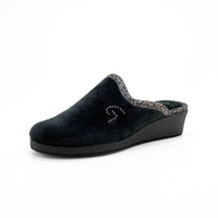 Garzón 1822.247 Zapatilla de estar por casa mujer con cuña leopardo