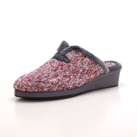 Garzón 1725.594 Zapatilla de estar por casa mujer con cuña multicolor.