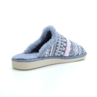 Garzón P450.357 Zapatilla de estar por casa destalonada lana gris.