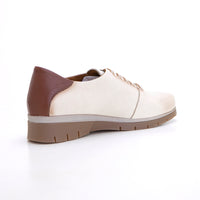 Valerias 2385 Zapato sport con elásticos beig.