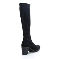 Miss Elastic 78018 Bota tipo antelina adaptable negro