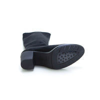 Miss Elastic 78018 Bota tipo antelina adaptable negro