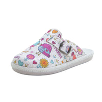 VUL.LADI 7394-327 Zueco de estar por casa pájaros crudo.