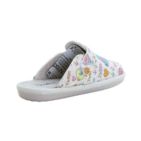 VUL.LADI 7394-327 Zueco de estar por casa pájaros crudo.