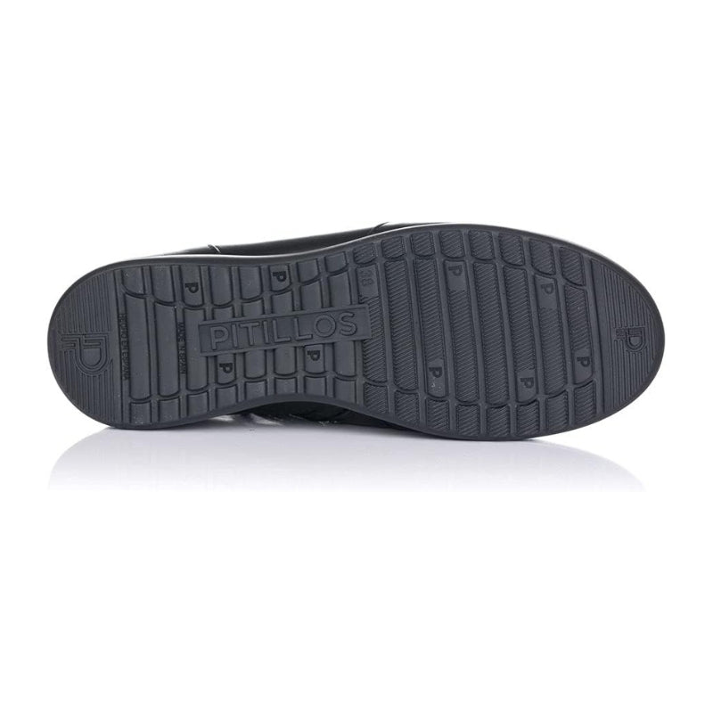 Pitillos 118 Botín mujer con elasticos y cremallera negro