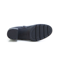 Treintas 4440 Botín mujer tacón medio negro.
