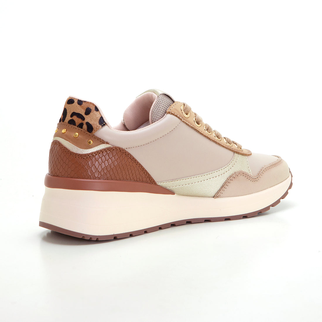 Carmela 16244201 Zapatilla cremallera beige