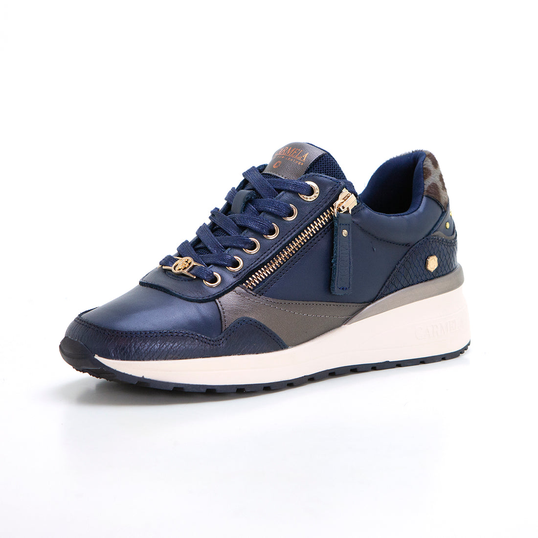 Carmela 16244207 Zapatilla cremallera azul marino