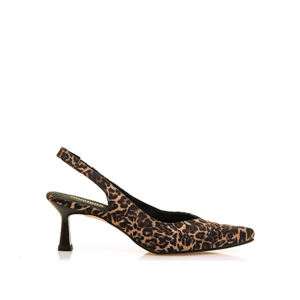 Mustang 54163 Salón abierto de talón tacón fino leopardo