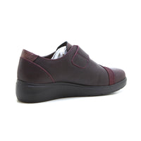 Treintas 4404 Zapato con velcro de piel granate