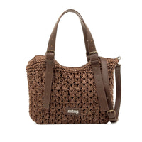 Mustang Hilo bolso moka rafia