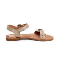 Mustang 55898 sandalia plana champagne