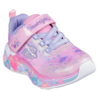 Skechers 302696N-L Deportiva luces corazones lavanda.