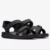 Clarks Wesley Shore Sandalia velcros hombre negro