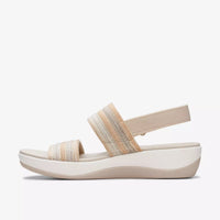 Clarks Arla Stroll Sandalia deportiva mujer bandas beige