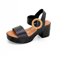 Fresia 544 sandalia negra plataforma