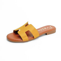 Fresia 584 Sandalia pala ocre