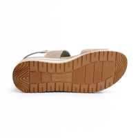 Treintas 4530 sandalia taupe doble velcro