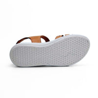 Treintas L-1414 sandalia cuero grabada con velcro