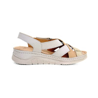 Treintas L-1417 sandalia combinada cruzada con velcro