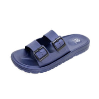 Kelara K62426 chancla hombre marino hebillas