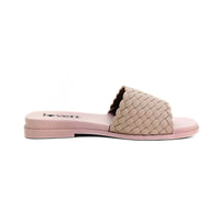 Kelara K42071 Chancla trenzada beige agua