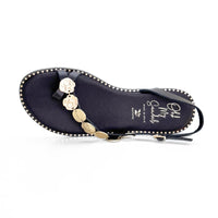 Oh my sandals 5842-2556 Sandalia negra de piel Elaia