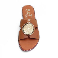Oh my sandals 5850-2556 Pala cuero con moneda