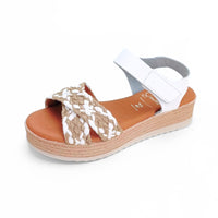 Oh my sandals 6014-2458 sandalia velcro yute blanco