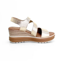 Oh my sandals 5990-4102 sandalia cuña champán