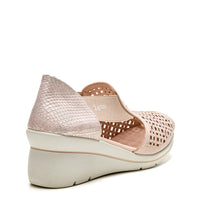 24 Hrs Sandalia cerrada calada de mujer nude